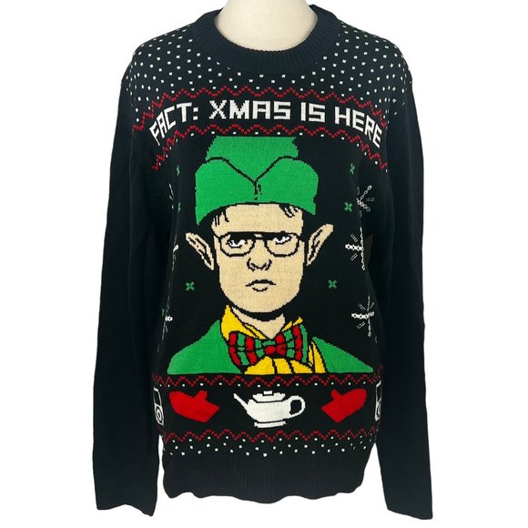 The Office Dwight Shrute Christmas Holiday Sweater Size Small - Picture 1 of 9